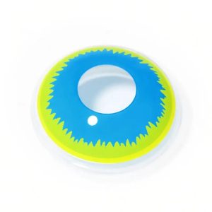 ComicPie Yellow And Blue Pattern Colored Contact Lenses for Cosplay & Halloween (RY310)