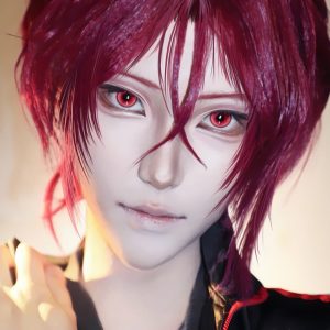 Alternative view of Red Colored Contact Lenses for Cosplay & Halloween (PRO7)-Comicpie