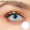 White UV Glow Contact Lenses F1- Comicpie Halloween & Cosplay Colored Lenses