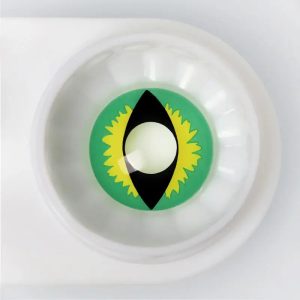 Alternative view of ComicPie Ice Green Dragon Eye Colored Contact Lenses for Cosplay & Halloween (RY370B)