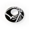 ComicPie Black Skeleton Colored Contact Lenses for Cosplay & Halloween (RY288)