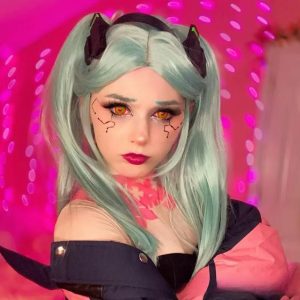 Alternative view of Rebecca Cyberpunk Edgerunners Cosplay Colored Contact Lenses RY421-ComicPie