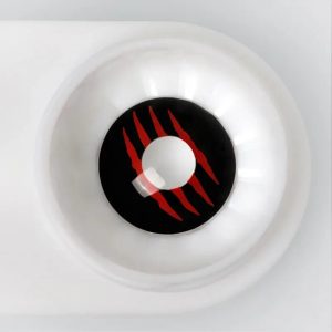 Alternative view of ComicPie Red Claw Marks Colored Contact Lenses for Cosplay & Halloween (RY338)