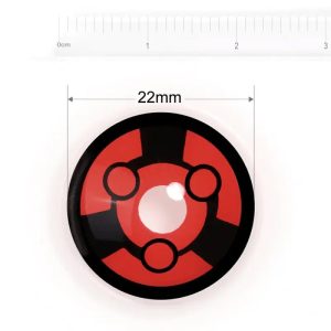 Alternative view of 22MM Madara Mangekyou Sharingan Sclera Contact Lenses for Cosplay & Halloween -Comicpie 2212