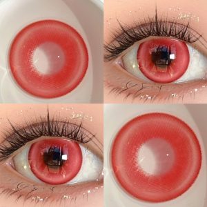 Red Colored Contact Lenses for Cosplay & Halloween (PRO7)-Comicpie
