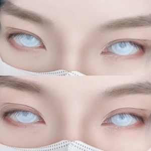 Alternative view of ComicPie Foggy White Colored Contact Lenses for Cosplay & Halloween (HD187-W)