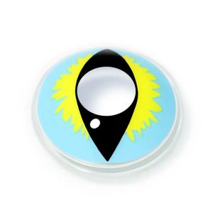ComicPie Ice Blue Dragon Eye Colored Contact Lenses for Cosplay & Halloween (RY370A)