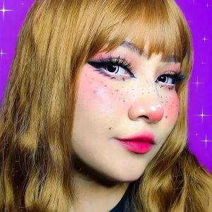 Alternative view of ComicPie Nebulos Pink Colored Contact Lenses for Cosplay & Halloween (YS36-3)