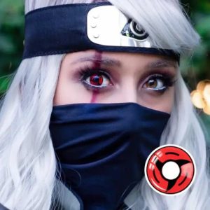 Itachi's Mangekyo Sharingan Naruto Cosplay Colored Contact Lenses for Halloween-ComicPie D35-R