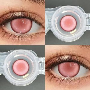 Alternative view of ComicPie  Foggy Pink Colored Contact Lenses for Cosplay & Halloween ( HD186-7)