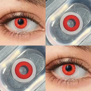 Alternative view of Small-Pupil Circle Lenses for Cosplay & Halloween HD210Red -ComicPie
