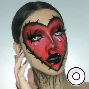 ComicPie White Rim Colored Contact Lenses for Cosplay & Halloween (RY294)