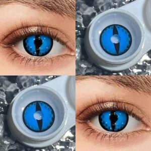Alternative view of ComicPie Blue Cosplay Colored Contact Lenses HD45