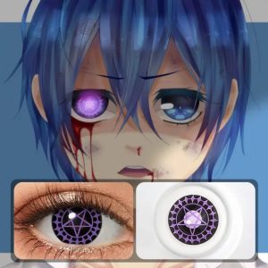 ComicPie BLACK BUTLER CIEL PHANTOMHIVE Cosplay Colored Contact Lenses D22-E