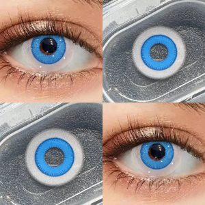 Alternative view of Small-Pupil Circle Lenses for Cosplay & Halloween HD210Blue -ComicPie
