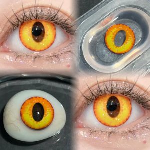 Alternative view of Xiao Genshin Impact Cosplay Colored Contact Lenses HD244-ComicPie