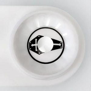 Alternative view of ComicPie White Coffin Pattern Colored Contact Lenses for Cosplay & Halloween (RY329)