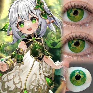 Alternative view of Nahida Genshin Impact Colored Contact Lenses for Cosplay & Halloween ( HD178-2)-Comicpie