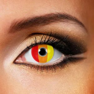 ComicPie Eyeza Pride Orange Colored Contact Lenses for Cosplay & Halloween (HD243)