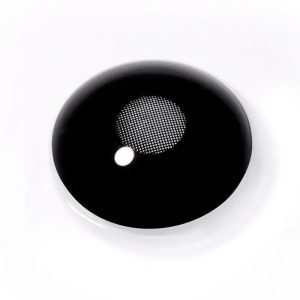 ComicPie Black Mesh Pupil Colored Contact Lenses for Cosplay & Halloween (RY397)