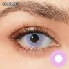 Pink UV Glow Contact Lenses F6- Comicpie Halloween & Cosplay Colored Lenses