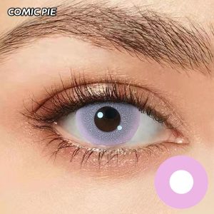 Pink UV Glow Contact Lenses F6- Comicpie Halloween & Cosplay Colored Lenses