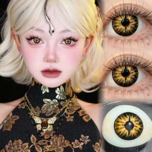 ComicPie Golden snake eyes Cosplay Colored Contact Lenses-HE596-1