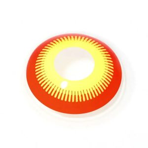 ComicPie Red And Yellow Colored Contact Lenses for Cosplay & Halloween (RY290)