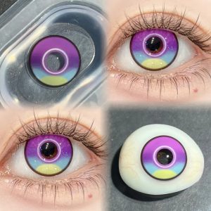 Alternative view of Shen He Genshin Impact Cosplay Colored Contact Lenses HD218-ComicPie