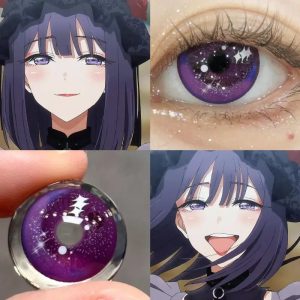 Star Purple Colored Contact Lenses for Cosplay & Halloween (HD35)-ComicPie