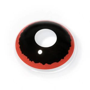 ComicPie Spooky Red Manga Colored Contact Lenses for Cosplay & Halloween (RY296)