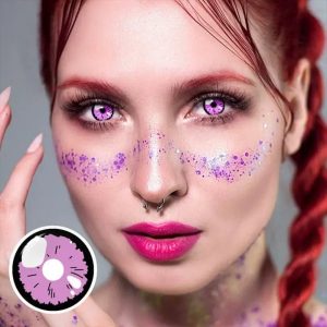 ComicPie Shizuku Purple Colored Contact Lenses for Cosplay & Halloween (YS51-4)