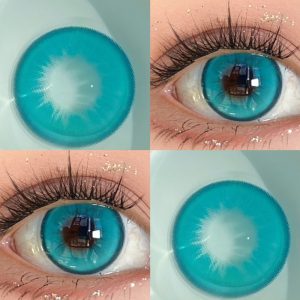 Alternative view of Blue Green Colored Contact Lenses for Cosplay & Halloween (PRO13)-Comicpie