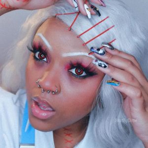 Alternative view of ComicPie Red Mirage Colored Contact Lenses for Cosplay & Halloween (RY007)