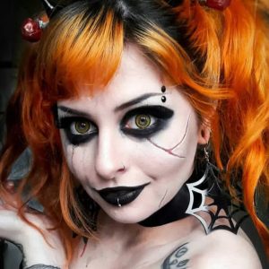 ComicPie Envy Yellow Colored Contact Lenses for Cosplay & Halloween (RY095)