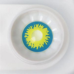 Alternative view of ComicPie Blue And Yellow Firework Colored Contact Lenses for Cosplay & Halloween (RY287A)