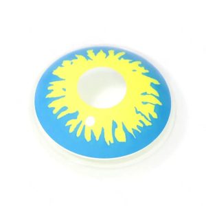 ComicPie Blue And Yellow Firework Colored Contact Lenses for Cosplay & Halloween (RY287A)