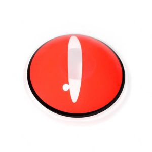 ComicPie Red Demon Eyes Colored Contact Lenses for Cosplay & Halloween (RY327)