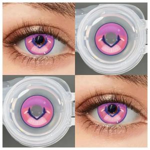Alternative view of Keqing Genshin Impact Cosplay Colored Contact Lenses HD221-ComicPie