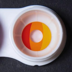 Alternative view of ComicPie Eyeza Pride Orange Colored Contact Lenses for Cosplay & Halloween (HD243)