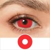 UV GLOW RED MINI SCLERA CONTACTS G1451