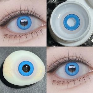 Small-Pupil Circle Lenses for Cosplay & Halloween HD210Blue -ComicPie